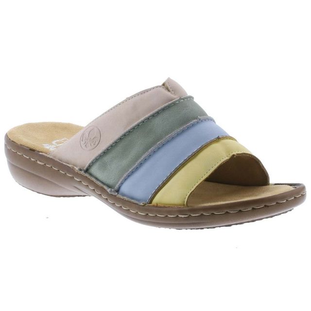 Rieker 60873-90 Multi Coloured Womens Slide Sandals